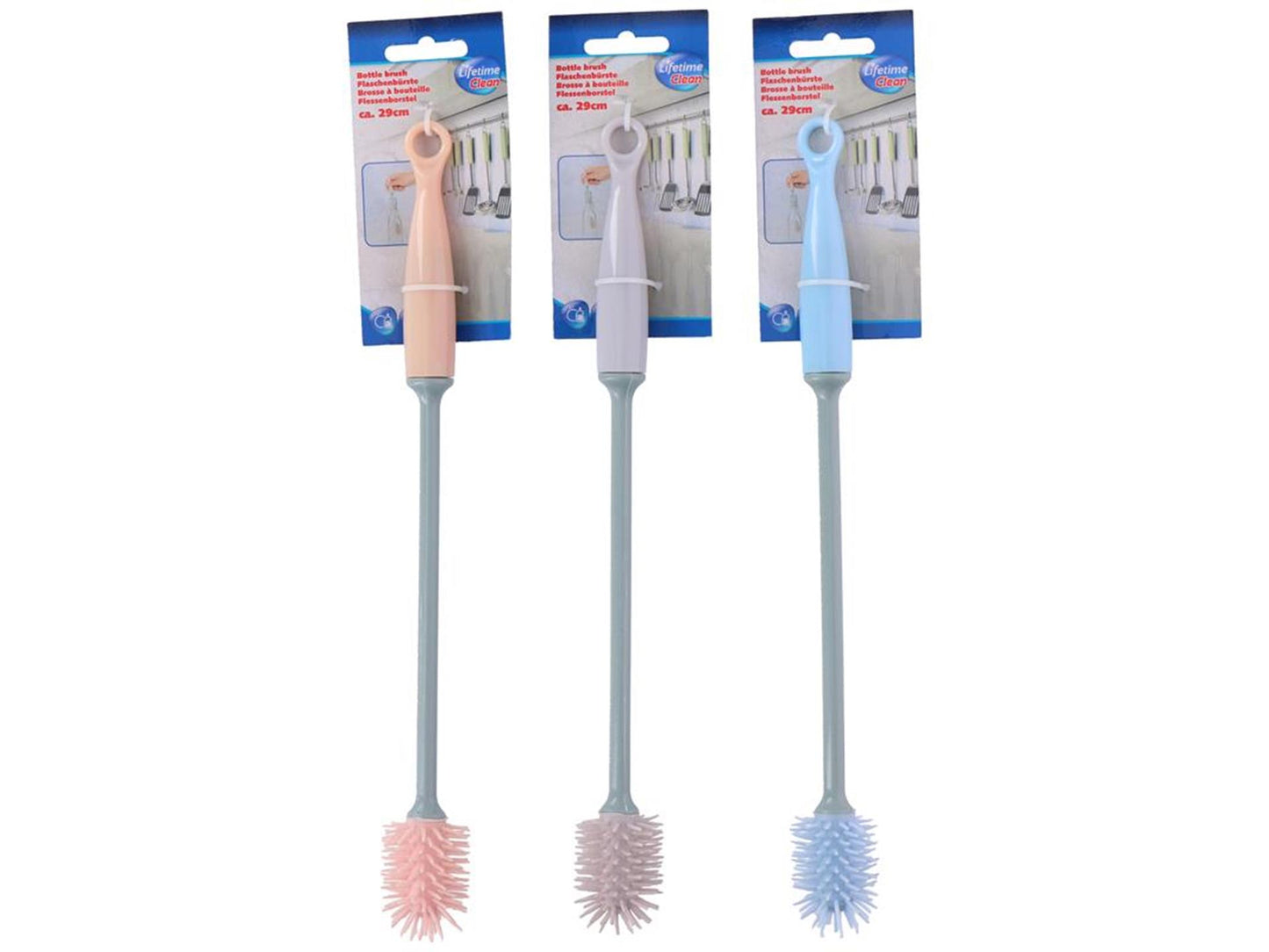 Lebensdauer sauberer Flaschenbürste 29 cm 3 Assorti