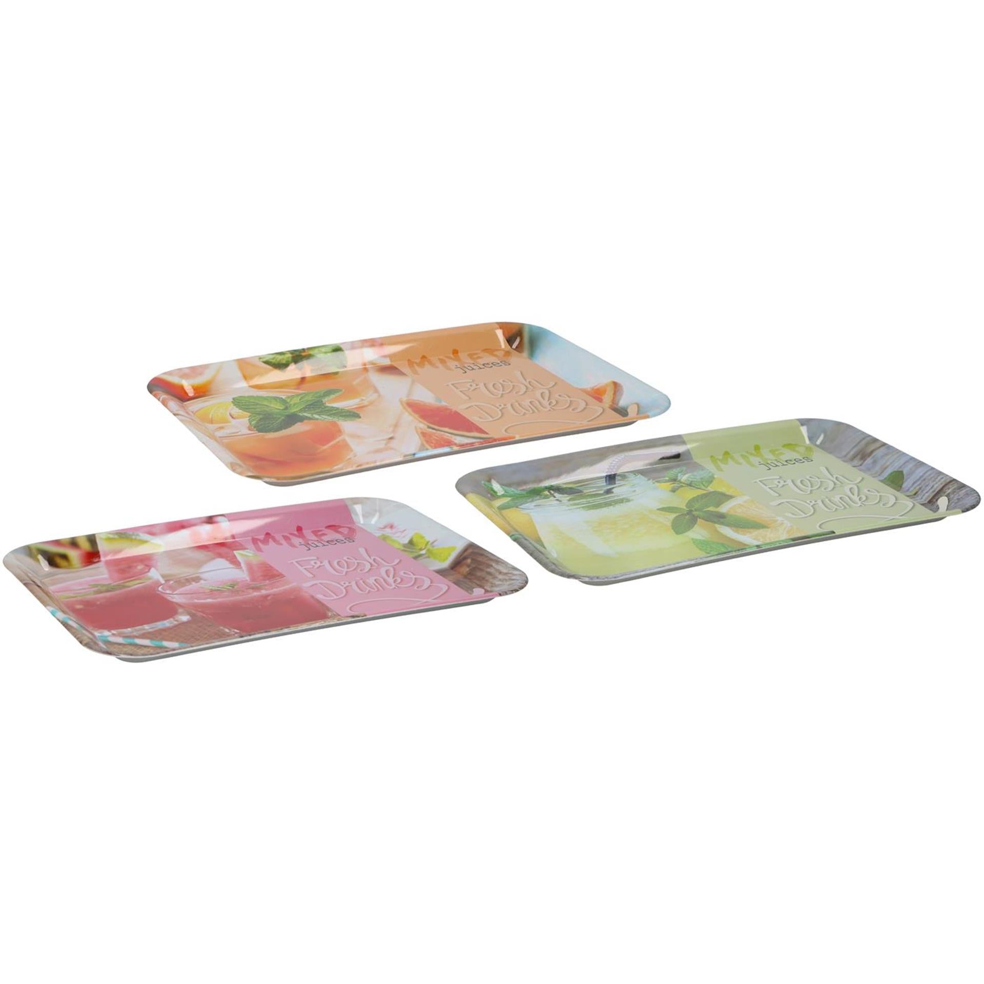 Kunststofftablett 41x30x2cm Obst