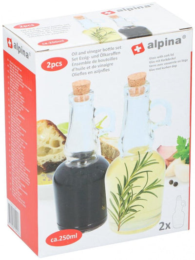 Alpina Ölessigflasche 250 ml Glas 2-Stück