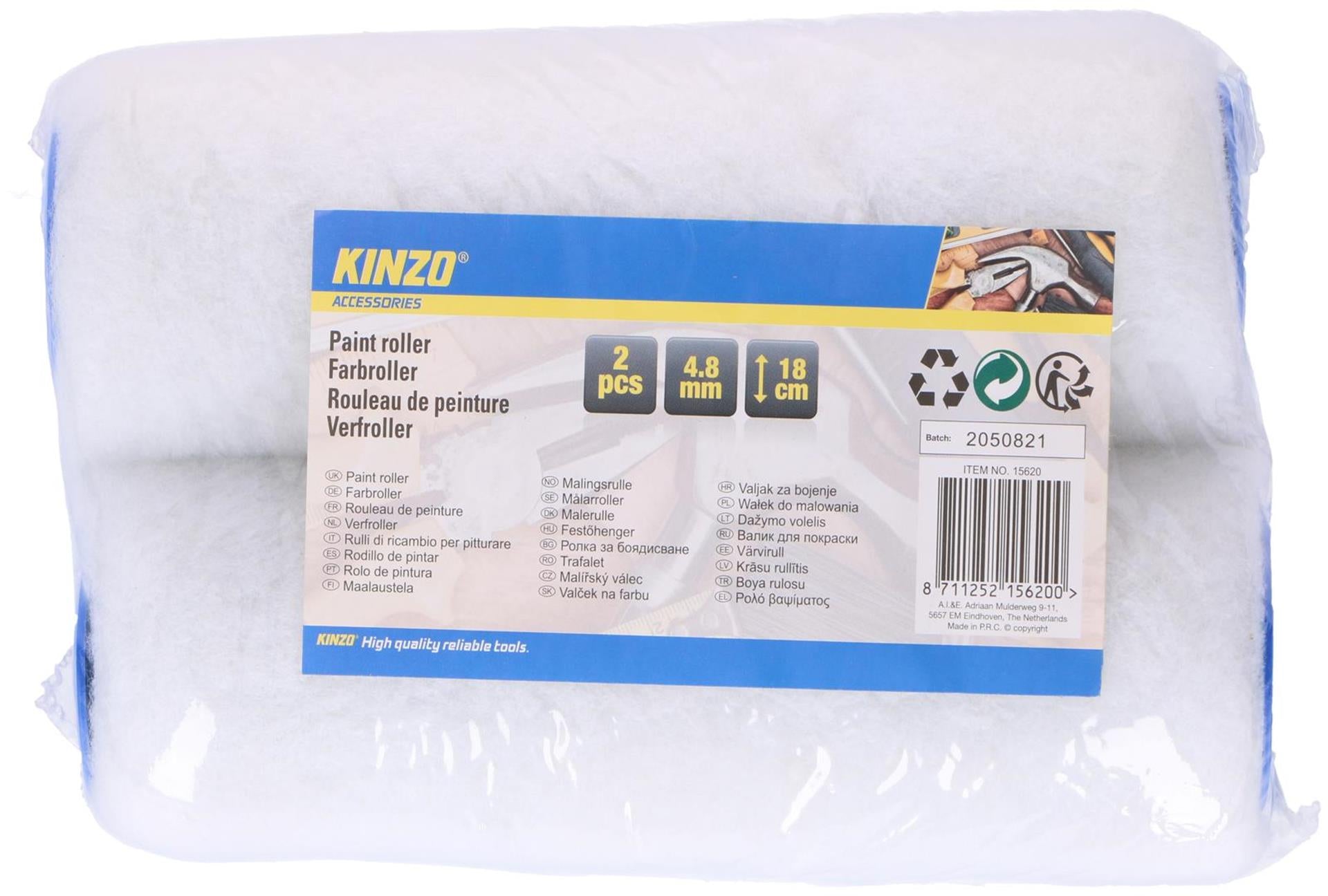 Kinzo Farbroller ø4,8x18cm Packung mit 2 Stück