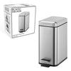 Black Decker Black Decker Pedal Bin 5L Edelstahl schwarz