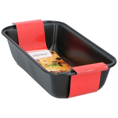 Alpina -Kuchenform 25x13x6 cm schwarz