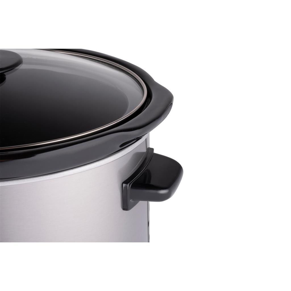 Alpina Slowcooker 3.5L 240W Edelstahl schwarz