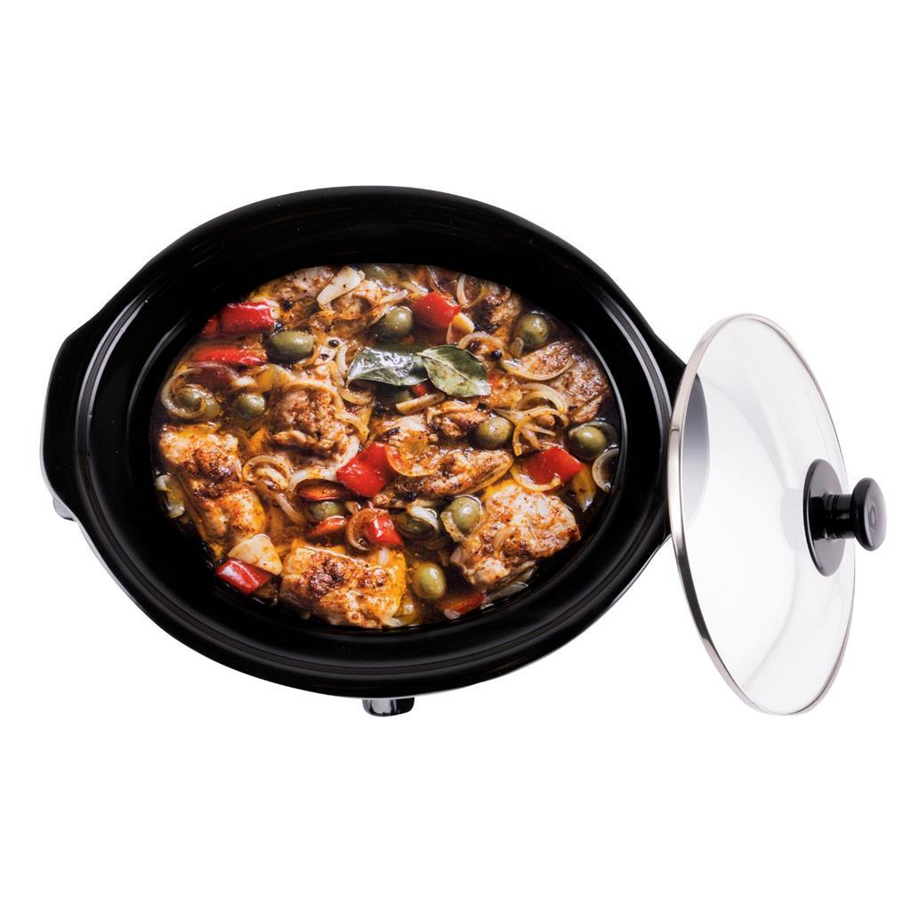 Alpina Slowcooker 3.5L 240W Edelstahl schwarz