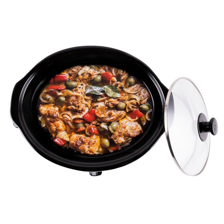 Alpina Slowcooker 3.5L 240W Edelstahl schwarz