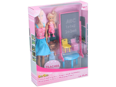 Eddy Toys Modepuppenlehrer 29 cm, 6-teiliges Set