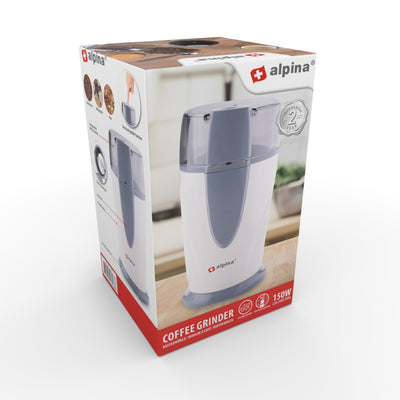 Alpina Electric Coffee Mühle 150W weiß grau