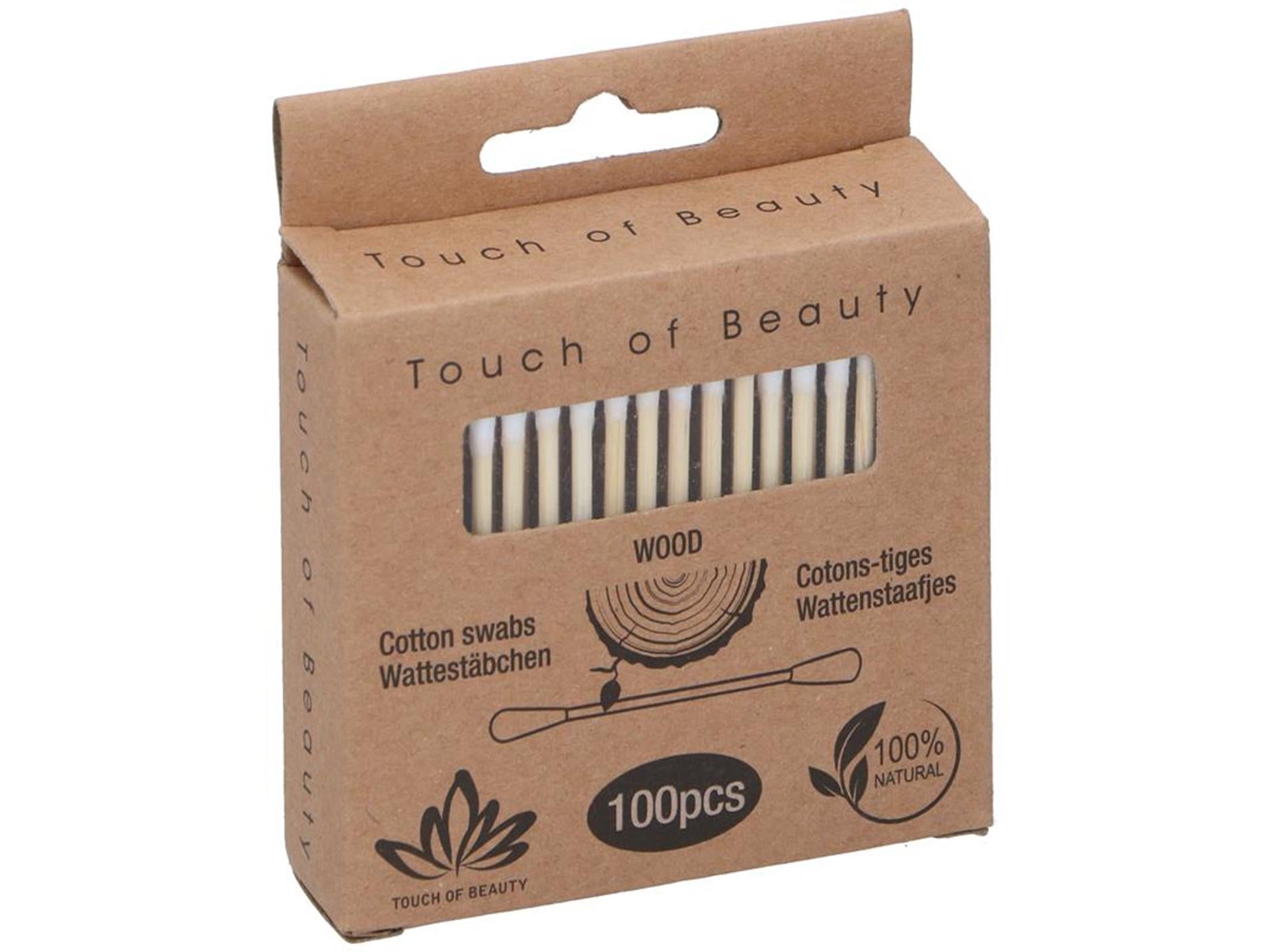Touch of Beauty Wattestäbchen, Schachtel mit 100 Stück