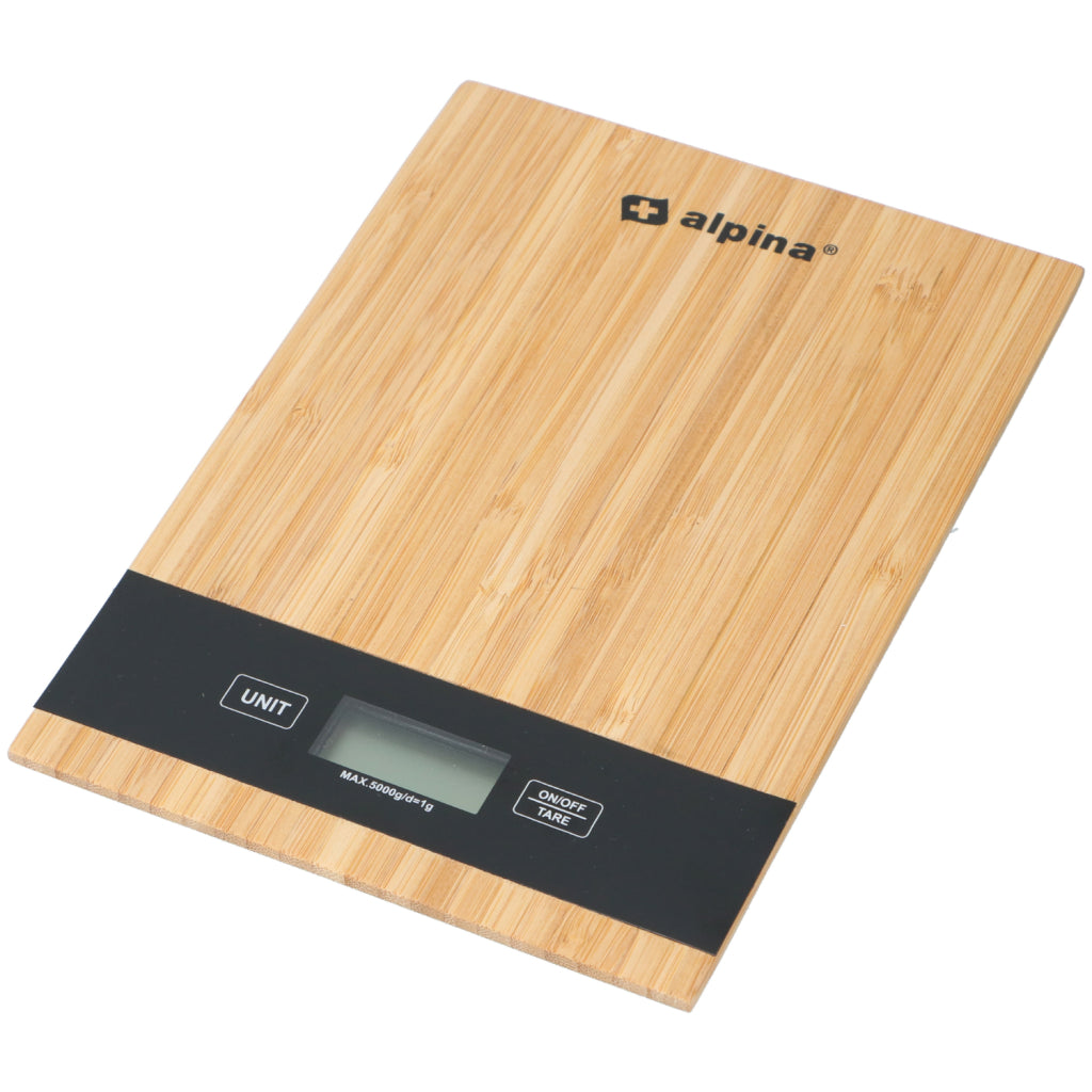 Alpina Digital Bambusküchenskala 5 kg