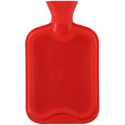 Wärmflasche 2 Liter grau oder rot