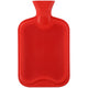 Wärmflasche 2 Liter grau oder rot