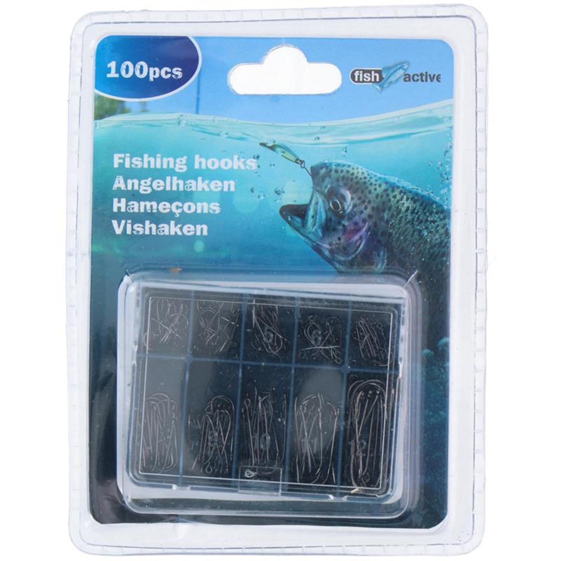 Lifetime Angelhakensortiment in 5 Größen, 100 Stück