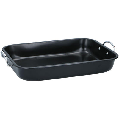 Alpina -Ofenschale 39x29x6 cm schwarz