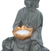 Grundig Grundig Buddha Bild mit Solarlamp-LED-Out-Out-Knopf-Feuerdauer 6-8 Stunden 17x16x27cm