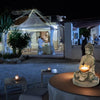 Grundig Grundig Buddha Bild mit Solarlamp-LED-Out-Out-Knopf-Feuerdauer 6-8 Stunden 17x16x27cm