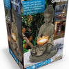 Grundig Grundig Buddha Bild mit Solarlamp-LED-Out-Out-Knopf-Feuerdauer 6-8 Stunden 17x16x27cm