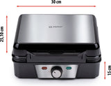Alpina Waffleijzer Brüssel Waffeln Nicht -STICK -Beschichtung 4 Waffeln 1200W - afbeelding 8