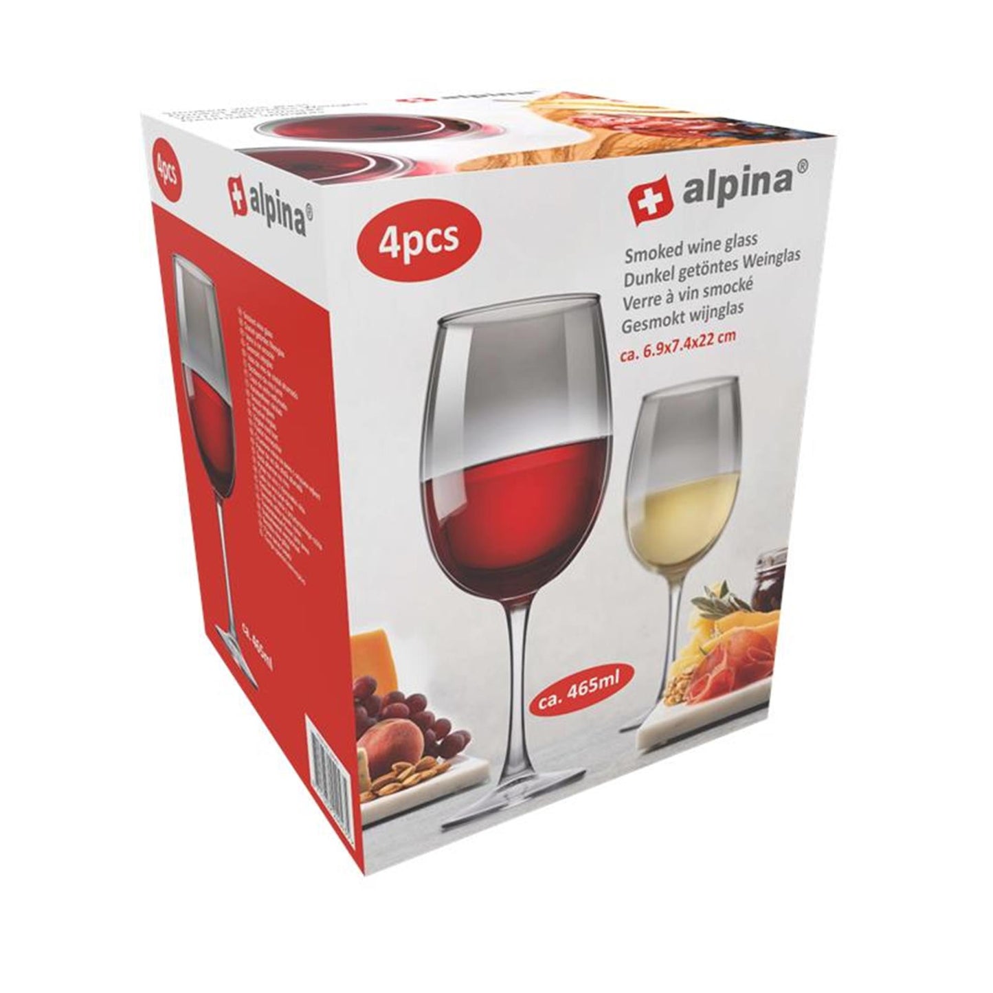 Alpina Rotweinglas Rauch 465ml 4 Stück