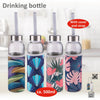 Alpina Trinkflasche Glas 500ml + Deckel