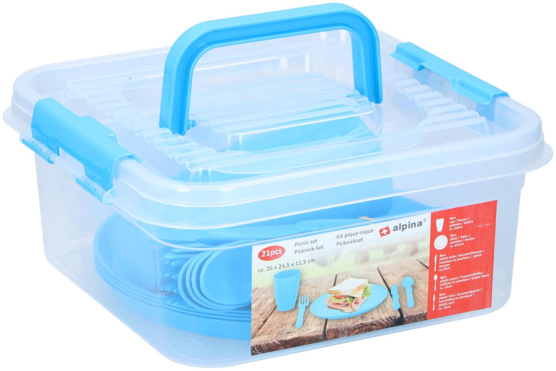 Alpina 4-Personen-Picknick-Set im Karton