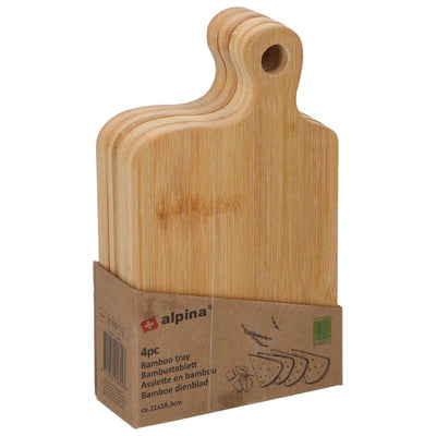 Alpina Tablett 4er-Set 11,5x4x18,5cm