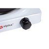 Alpina 1-Burner Electric Hob 1500W Schwarzweiß