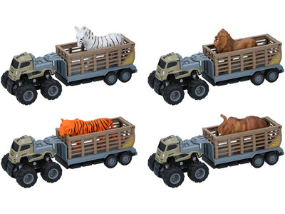 Eddy Toys Truck mit Anhänger und Wildtier