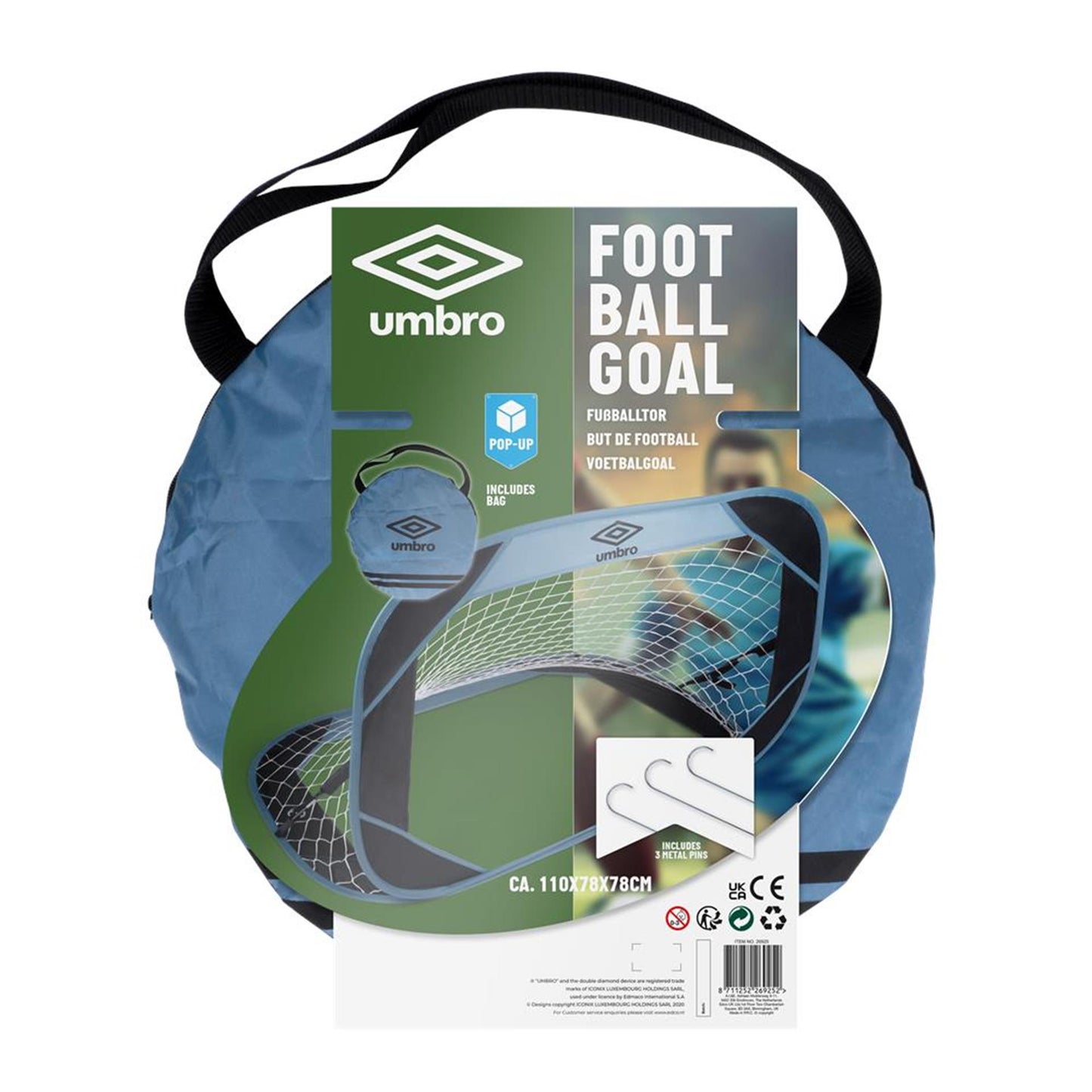 Umbro Fußballtor Pop-up 110x78x78cm
