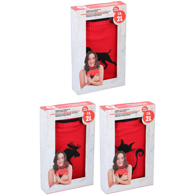 Lifetime-Wärmflasche mit Strickbezug 2l