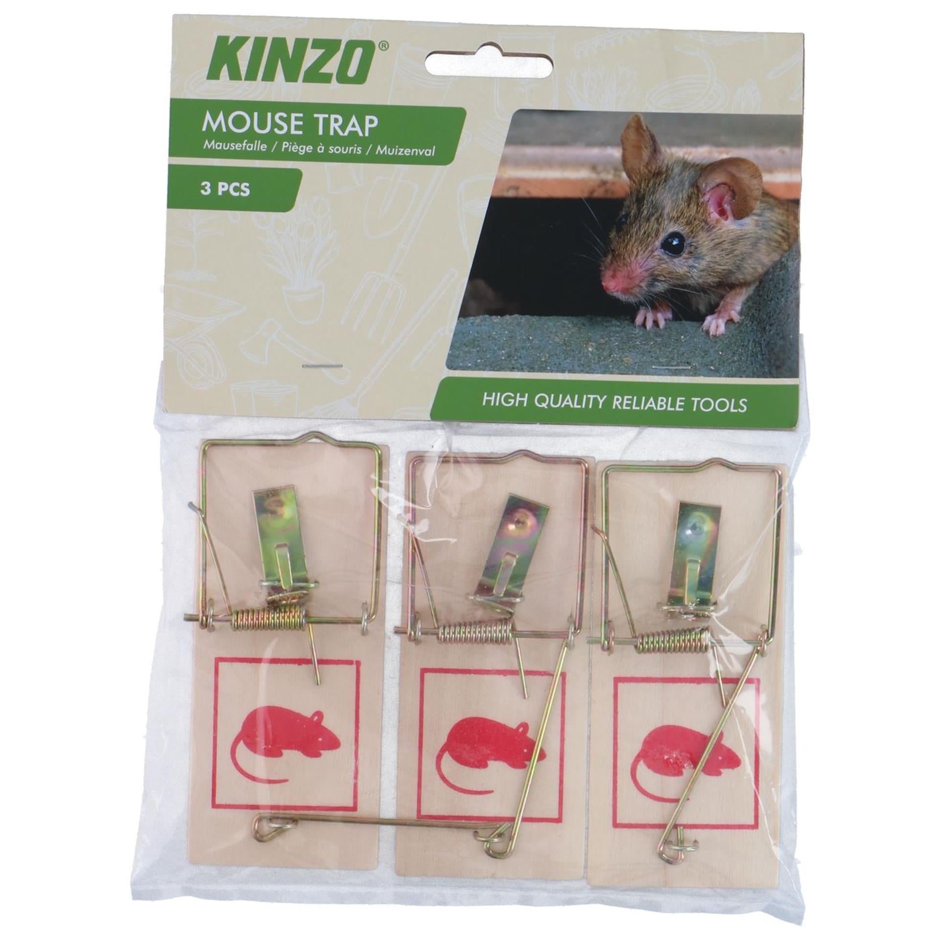 Kinzo Mausefalle 3 Stück im Beutel