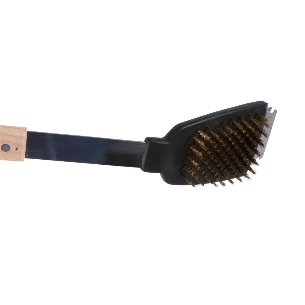 BBQ Collection BBQ Collection Pinsel mit Schraper Edelstahl Eiche