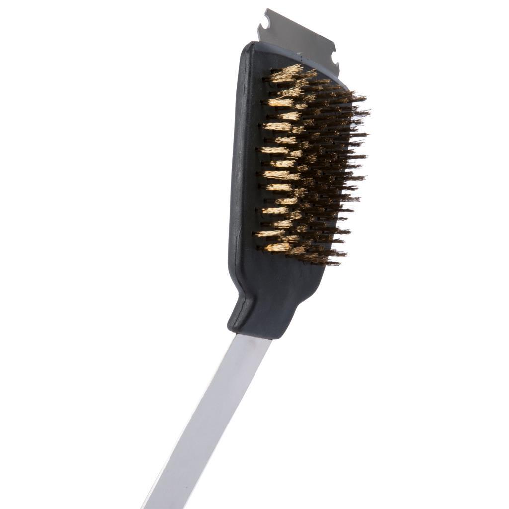 BBQ Collection BBQ Collection Pinsel mit Schraper Edelstahl Eiche