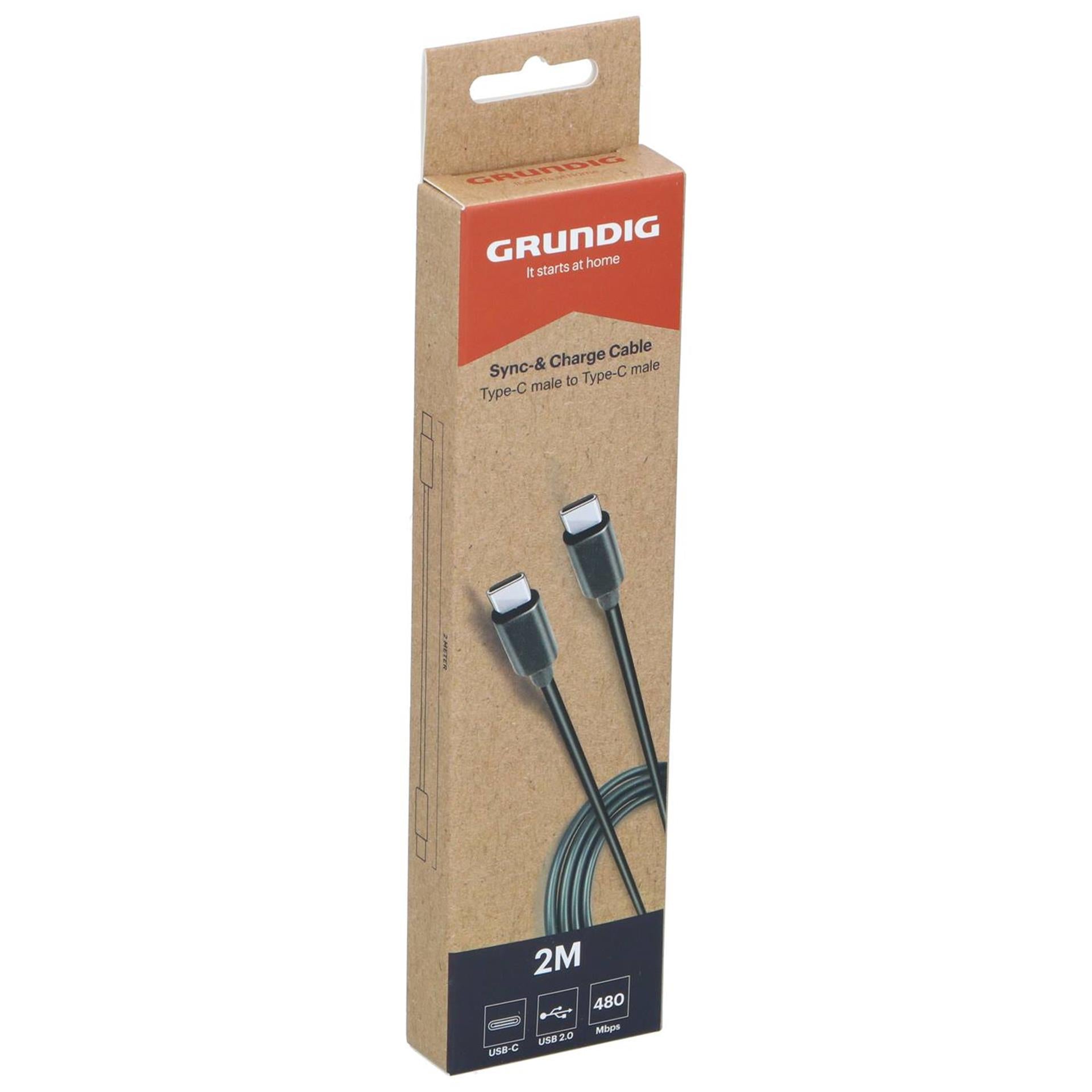 Grundig Ladekabel USB-C auf USB-C 2m