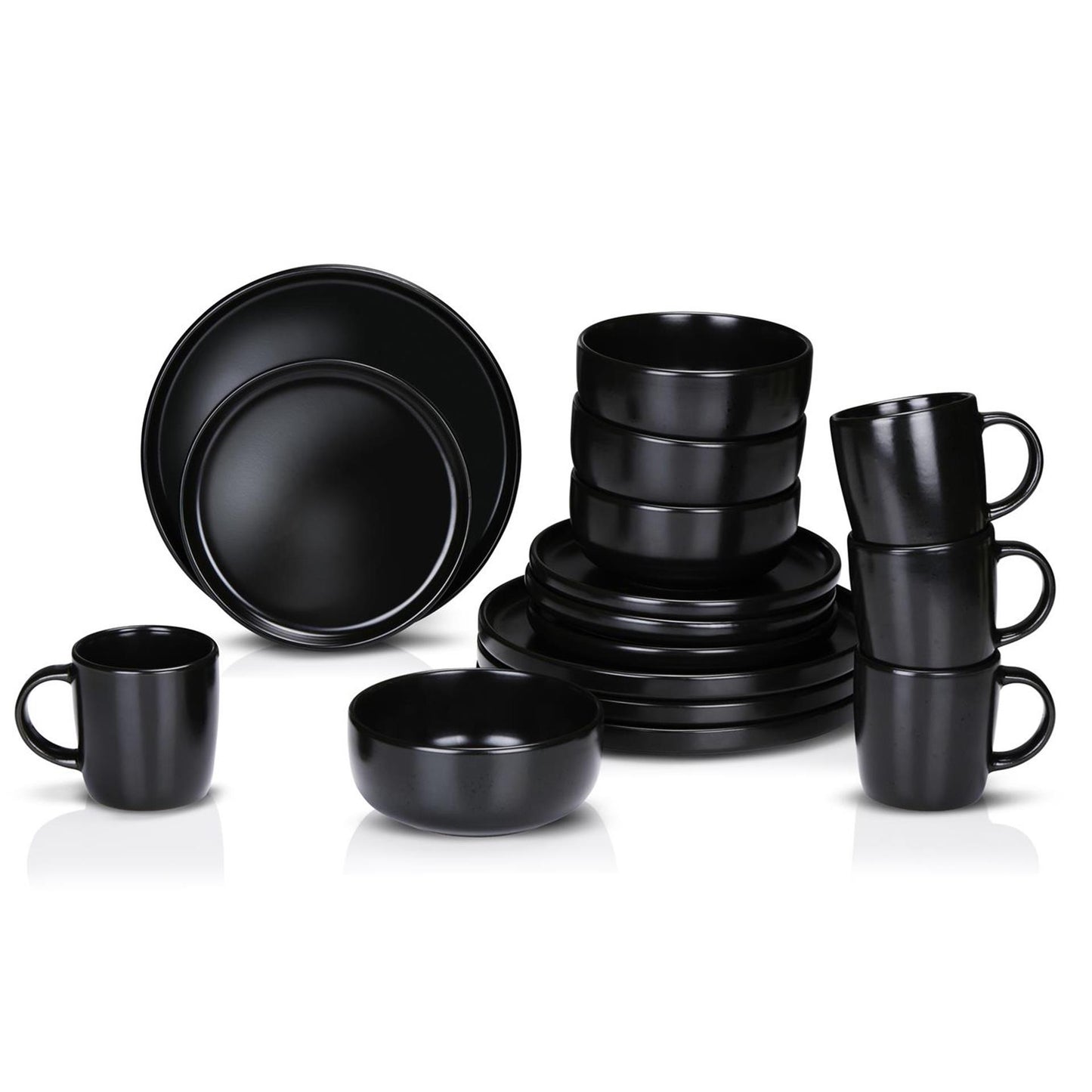 Alpina Geschirrset 16-teilig ø26,5cm schwarz