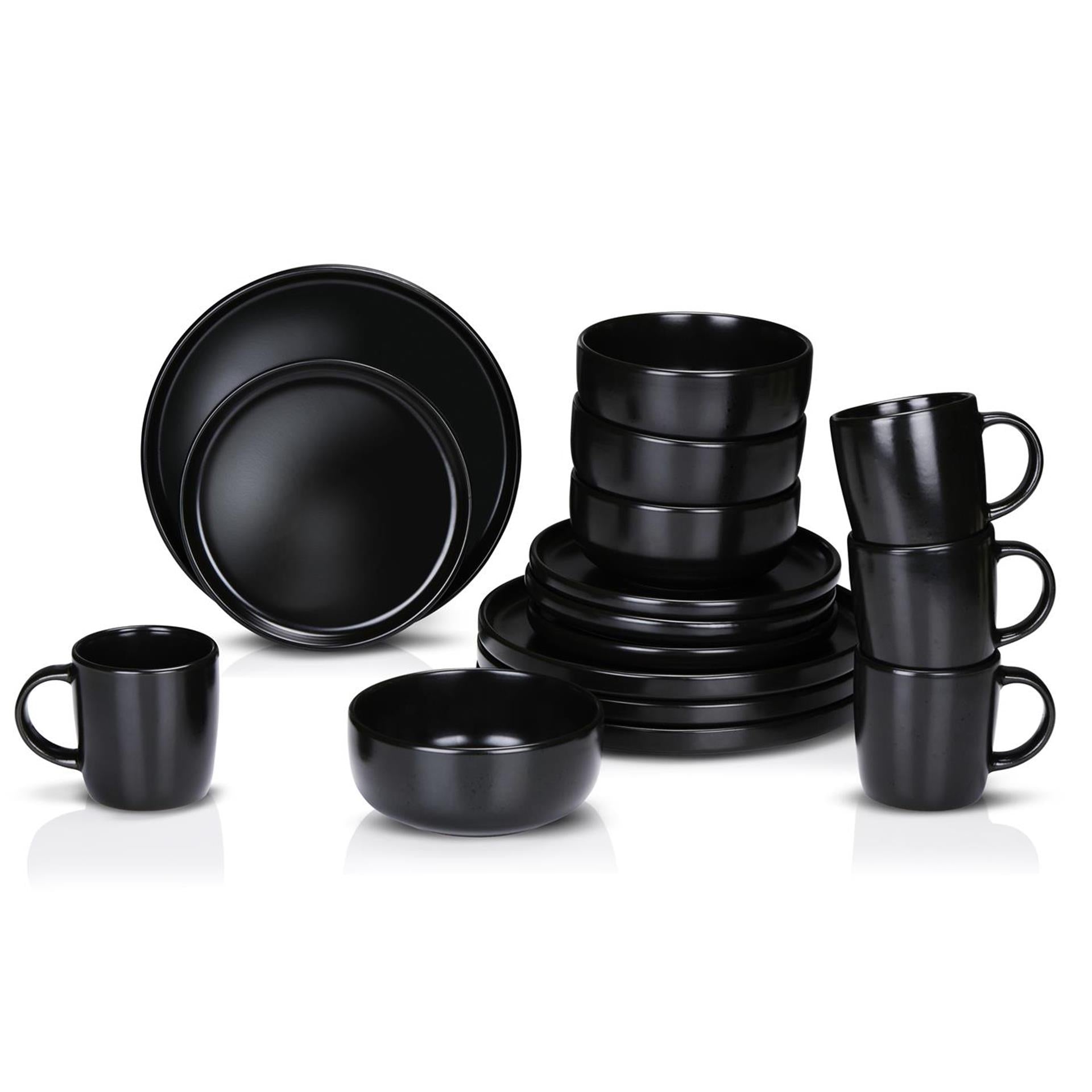 Alpina Geschirrset 16-teilig ø26,5cm schwarz
