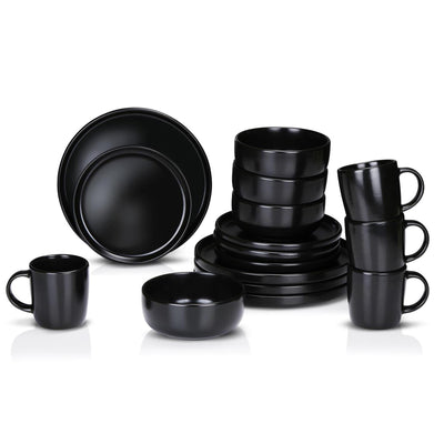 Alpina Geschirrset 16-teilig ø26,5cm schwarz