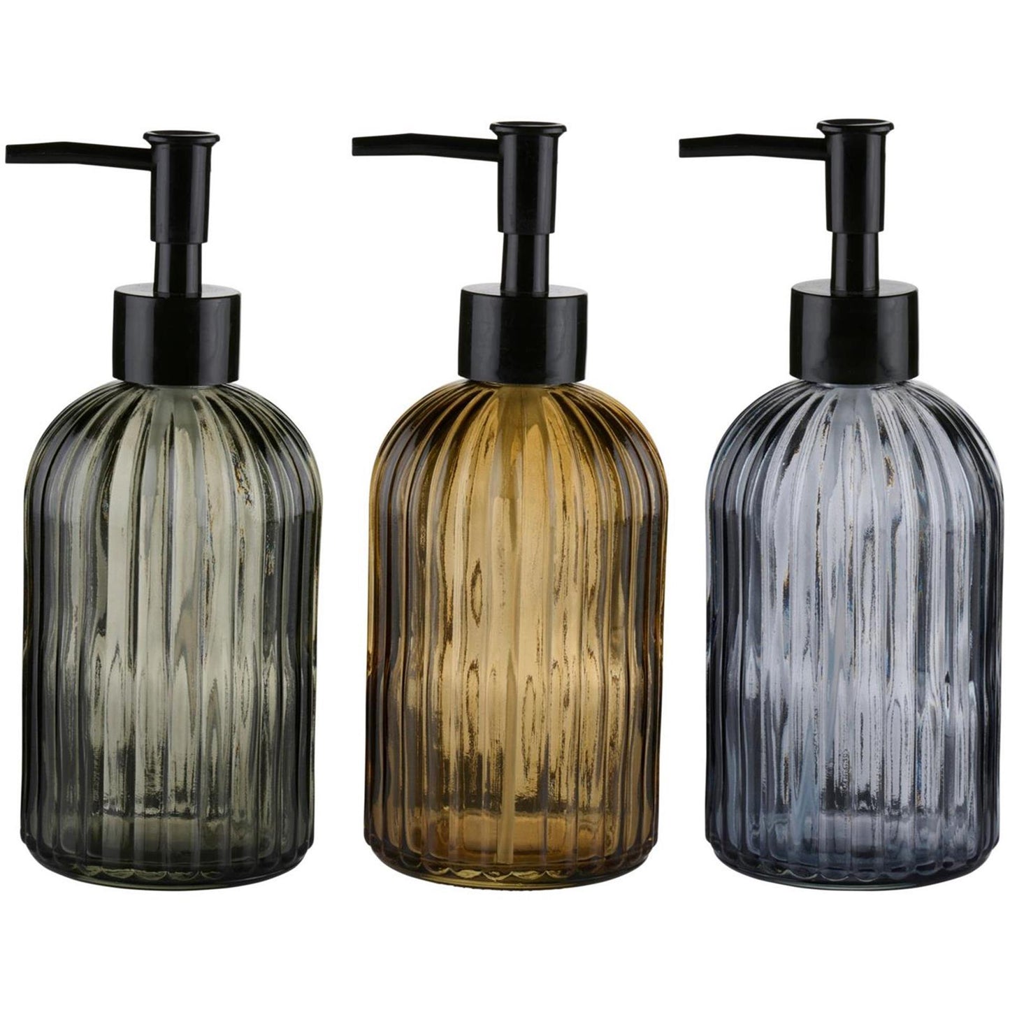 Touch of Beauty Seifenpumpe aus Glas gestreift ø7,5xh19cm