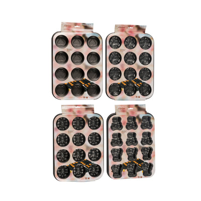 Lebensdauer Lebensdauer Muffin Bak Form 43,5x28,4 cm Schwarzes Assorti