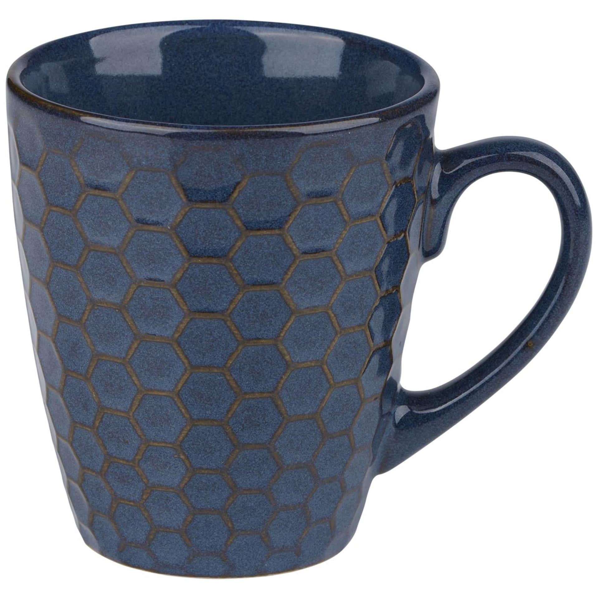 Steingutbecher blau 200ml