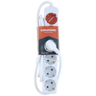 Grundig Steckdosenleiste weiß 6x 1,5m