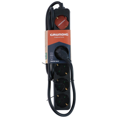 Grundig Steckdosenleiste schwarz 6x 1,5m