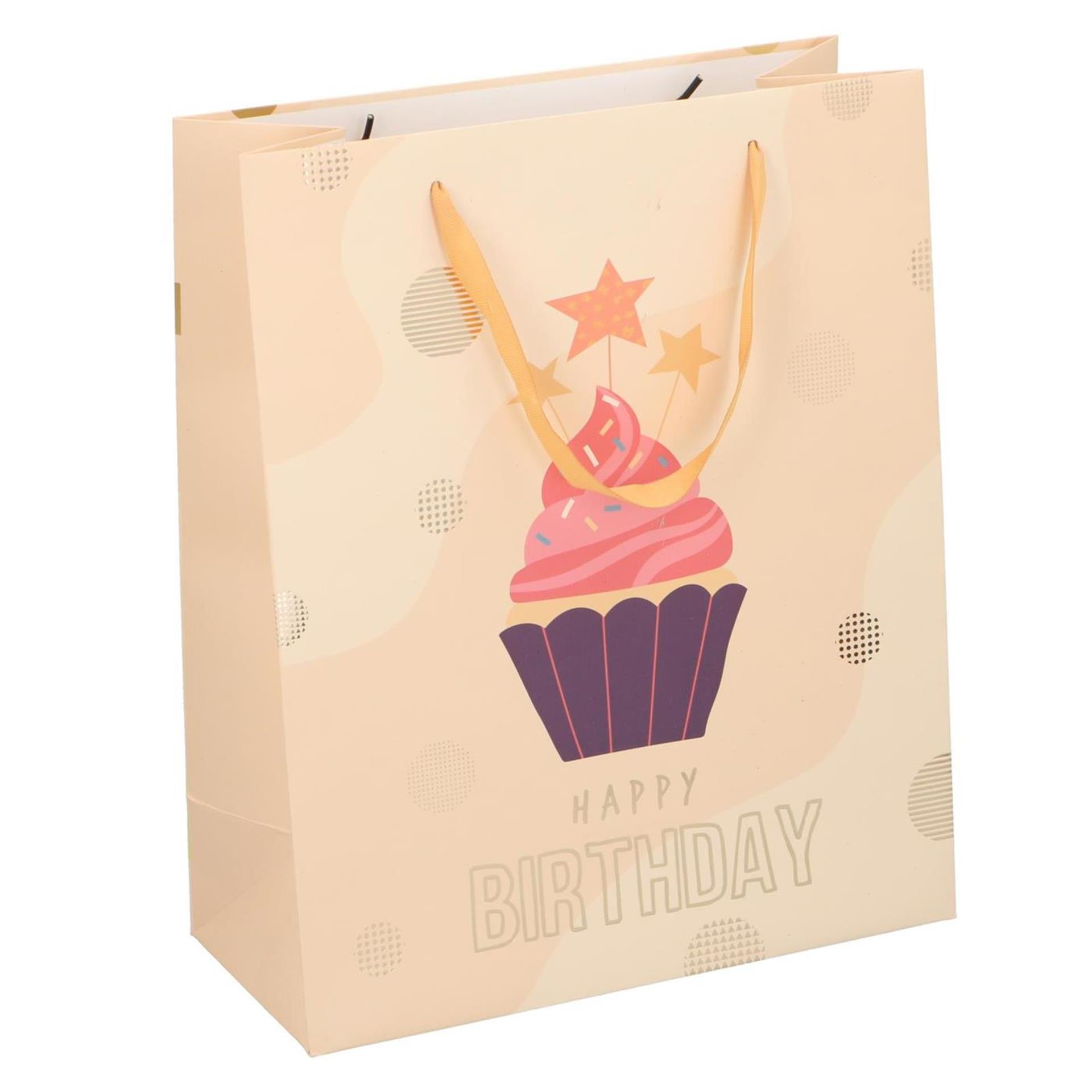 Geschenktüte Geburtstagstorte 32x26cm