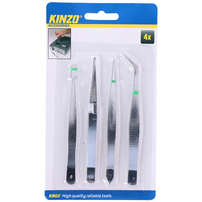 Kinzo Pinzetten-Set 4-teilig auf Karte
