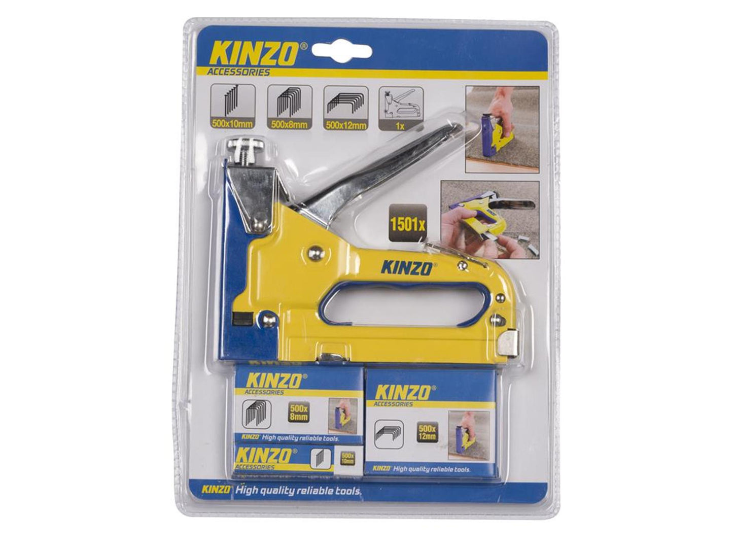 Kinzo-Heftgerät mit 1500 Heftklammern