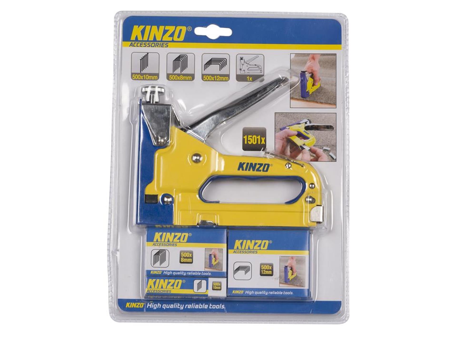Kinzo-Heftgerät mit 1500 Heftklammern