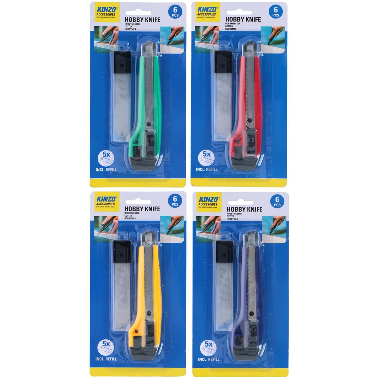 Hobbymesser von Kinzo mit Ersatzklingen