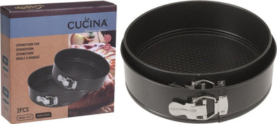 La Cucina Backformen, Springformen mit Antihaftbeschichtung, schwarz, 24 x 26 cm