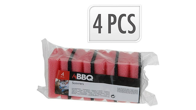 Grundlegende BBQ -Scheuerschwamm 4 Stücke