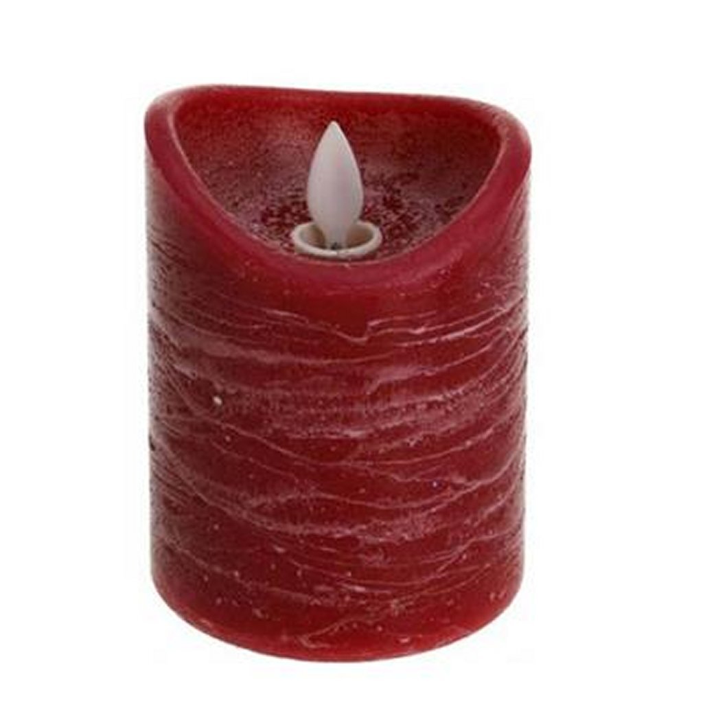 C.T. LED Candle Dance Flame Red + Timer