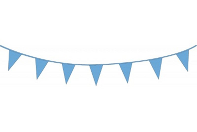 Haza-Flaggenleine, 10 m, Kunststoff, hellblau